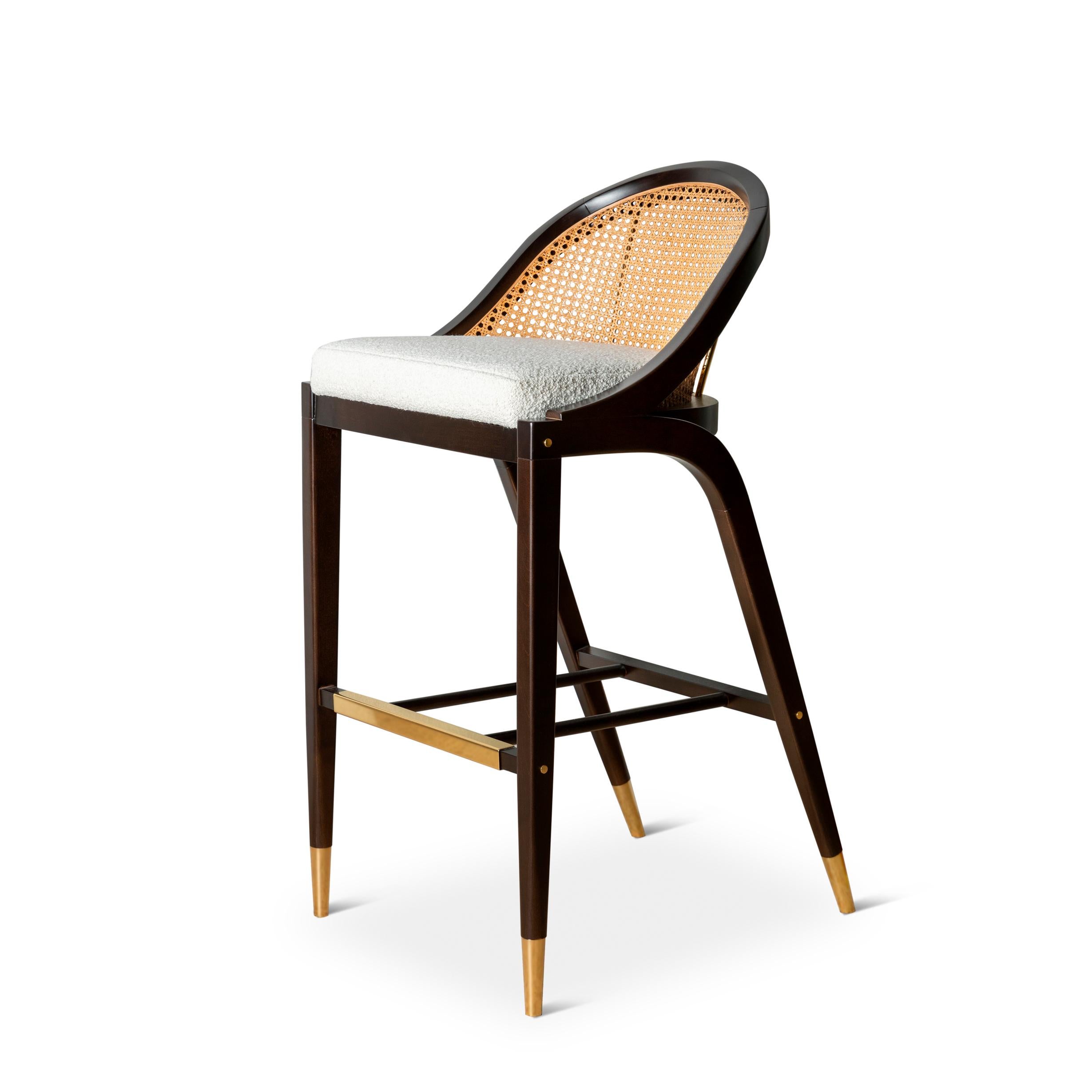 Post-Modern Wormley Bar Stool by DUISTT  For Sale