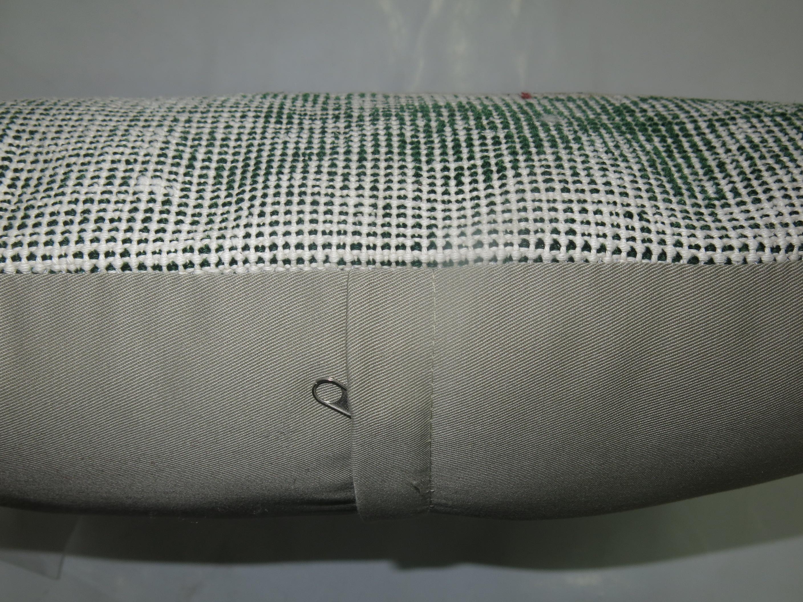 Mid-Century Modern Worn Green Turkish Deco Pillow For Sale