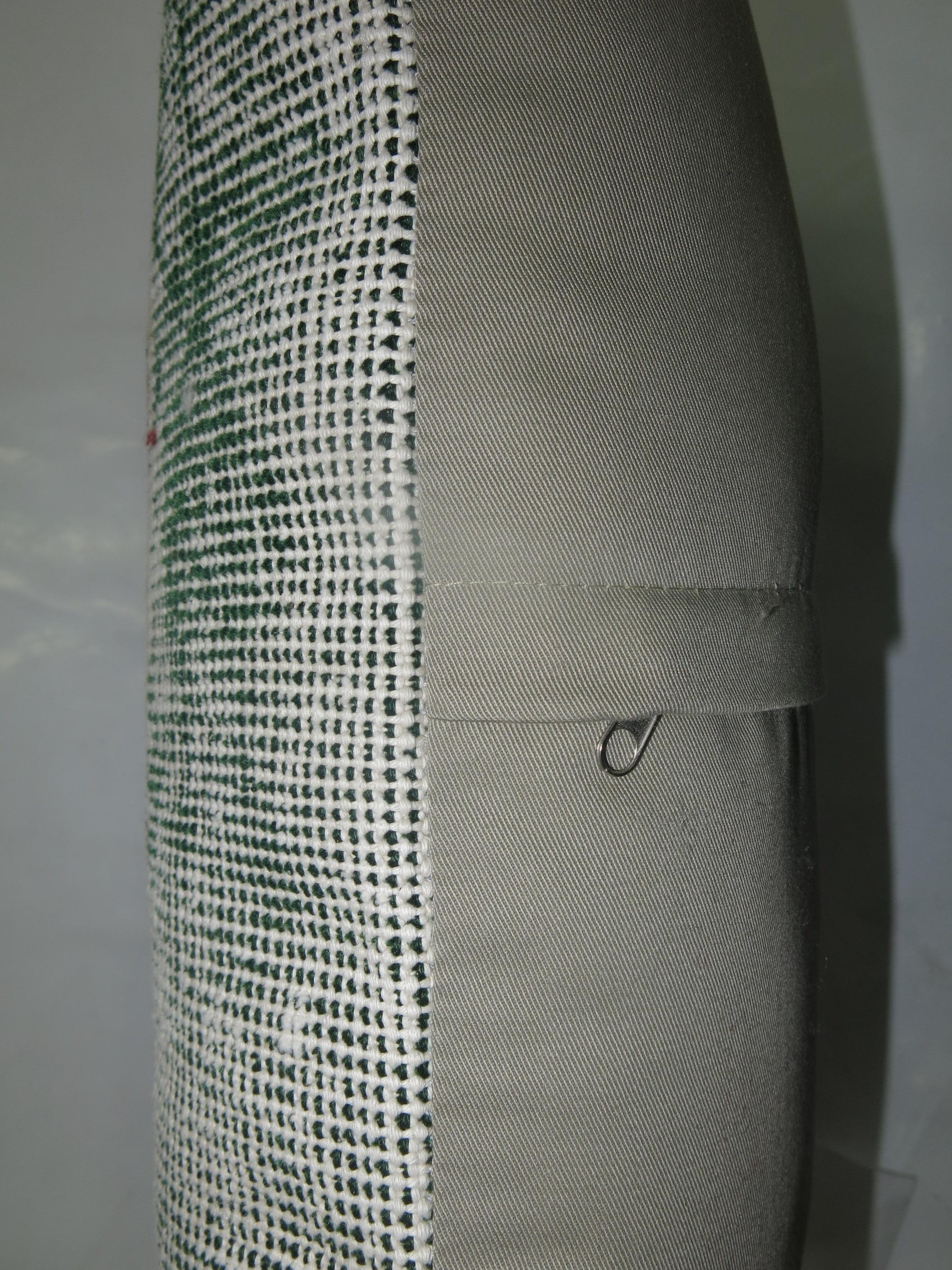 Hand-Knotted Worn Green Turkish Deco Pillow For Sale