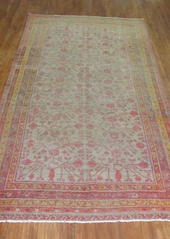 Worn Khotan Antiker Galerieteppich