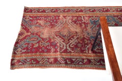 Worn Out Antique Turkish Oushak Runner