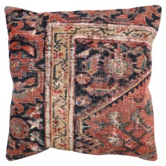 Worn Persian Rustic Rug Pillow