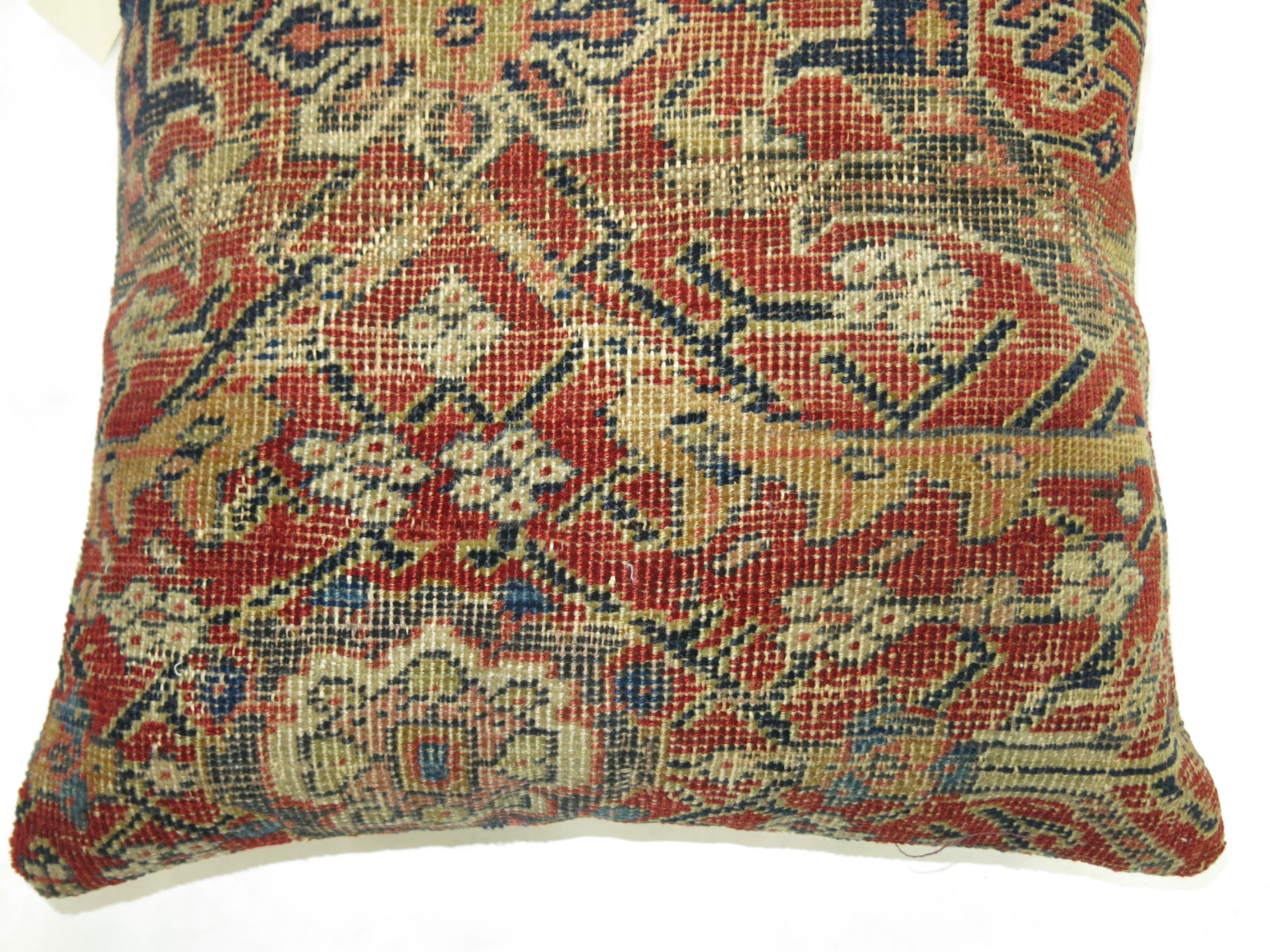 Sultanabad Persian Mahal Rug Pillow