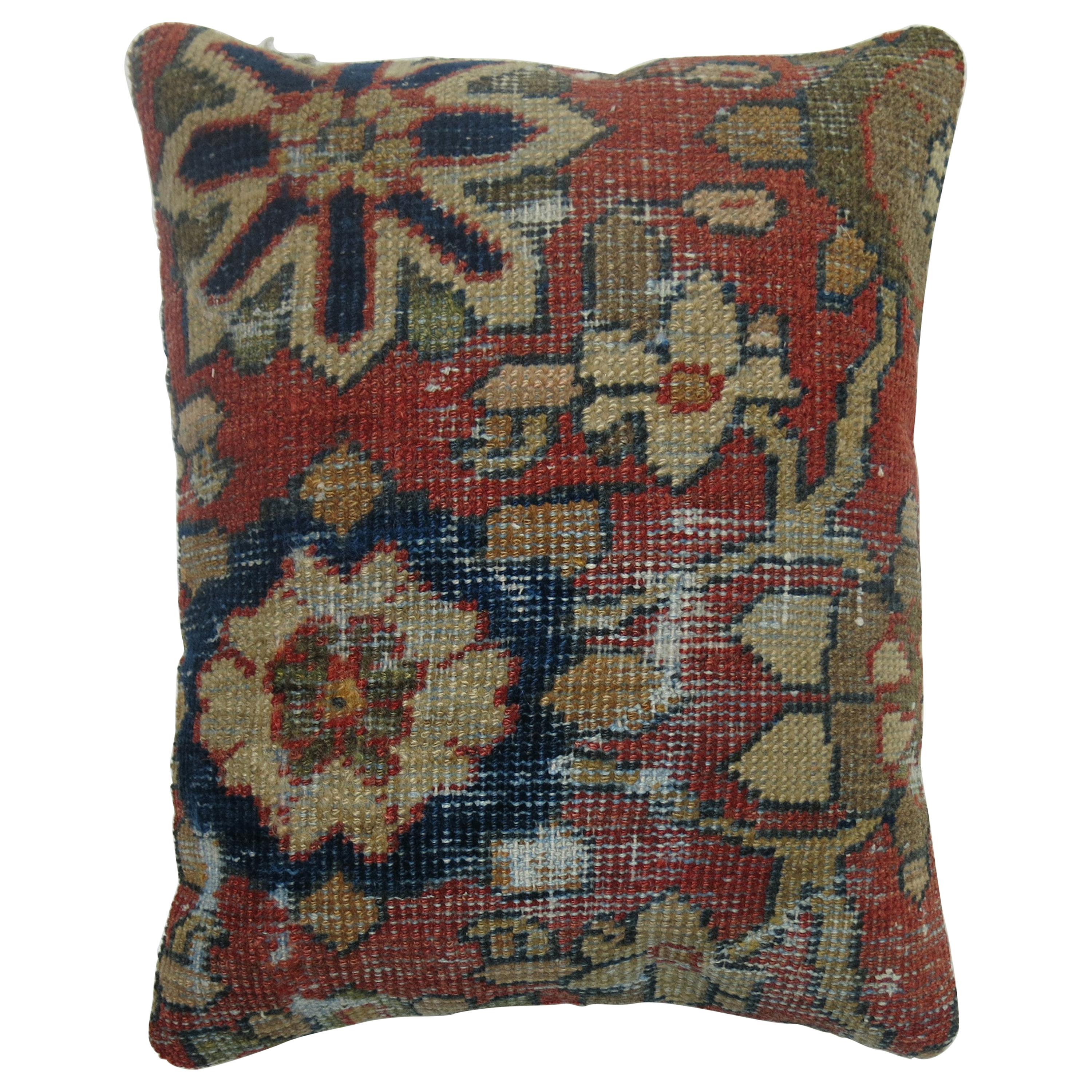 Blue Persian Mahal Pillow at 1stDibs
