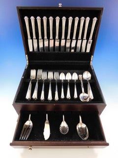 Worthington Severn by Kirk Stieff Sterling Silver Flatware Set 12 Service 64 Pcs