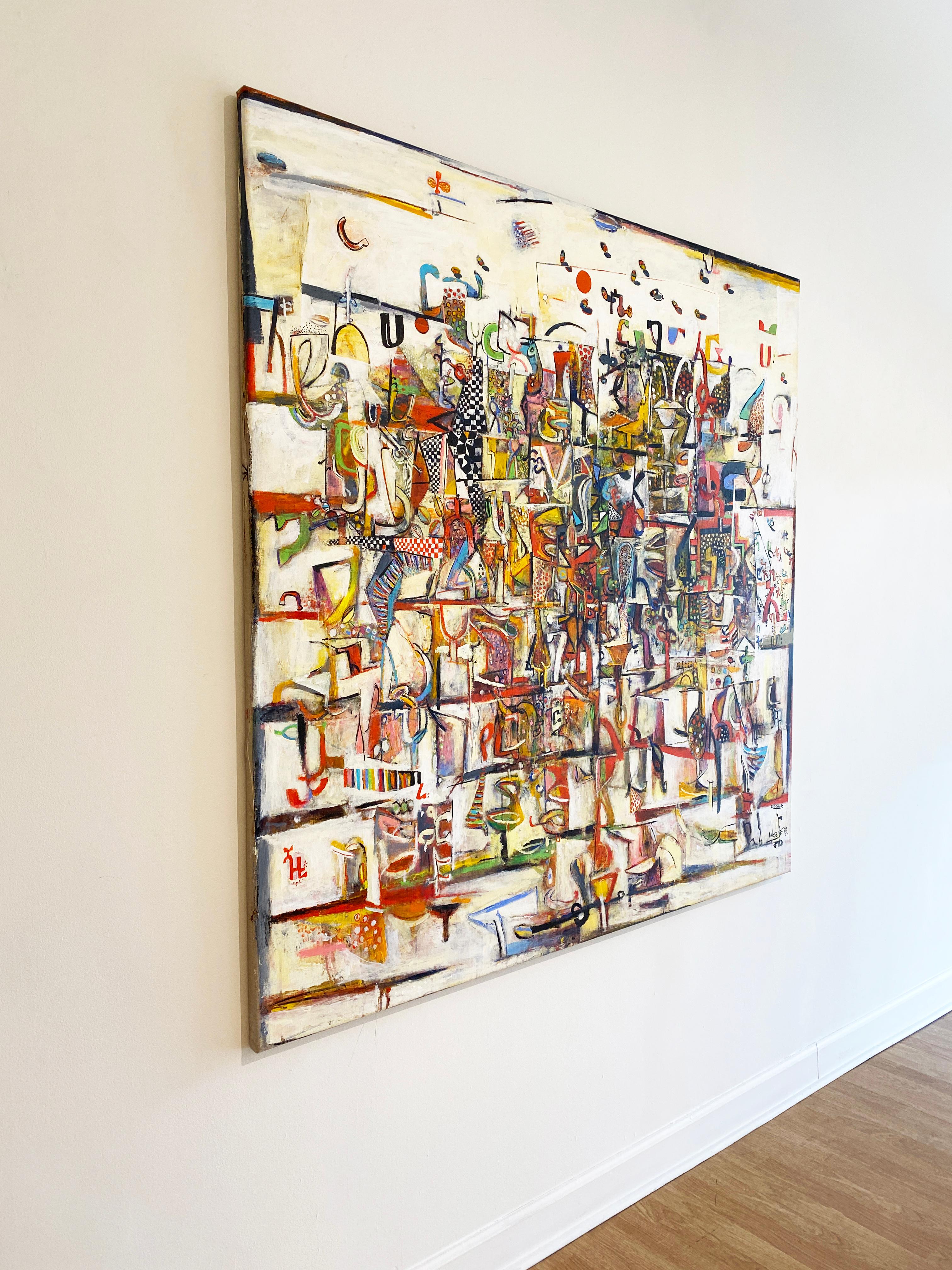 Pittura acrilica astratta contemporanea 