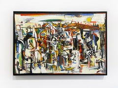 Peinture abstraite de Wosene Kosrof « Hallelujah III »