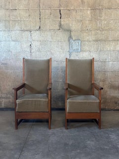 Wouda Style Dutch Haagse School Chairs, a Pair