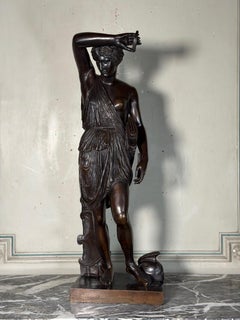 Wounded Amazon, bronze after the Antique, Barbedienne casting, 19th century