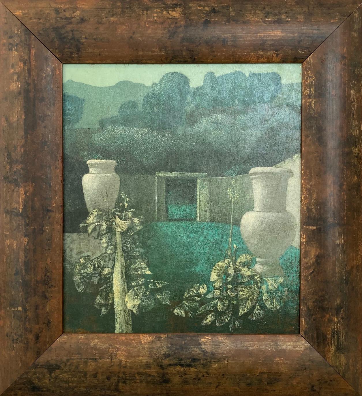 Hortus Contemporary Landscape Oil On Canvas Nature Garden Modern New In Stock