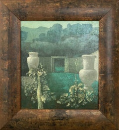 Hortus Contemporary Landscape Oil On Canvas Nature Garden Modern New In Stock
