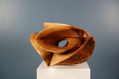 Blossom V von Wouter van der Vlugt - Skulptur aus lackiertem Holz, organische Formen