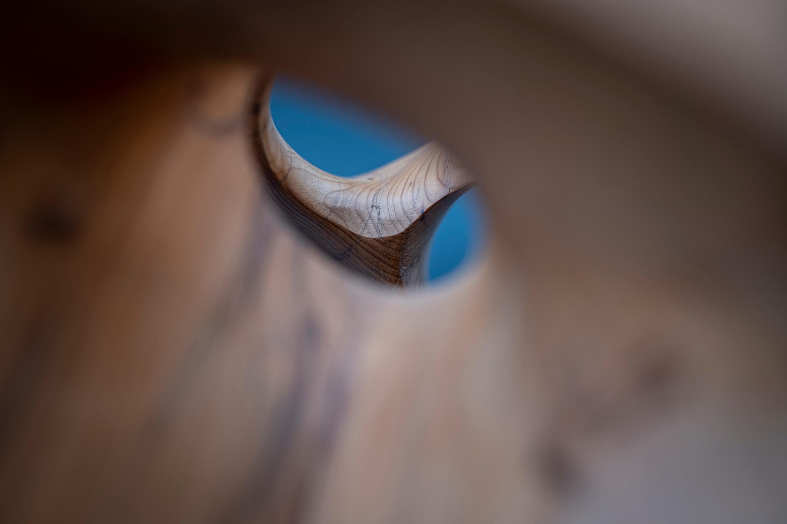 Chaotic Route III di Wouter van der Vlugt - Scultura in legno, noce, movimento in vendita 4