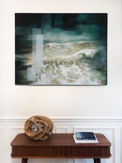 Erratic Movement II by Wouter van der Vlugt - Wood sculpture, round, movement