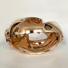 Exploring A Space I (bronze) de Wouter van der Vlugt - bronze poli, doré