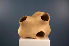 Junction III by Wouter van der Vlugt - Wood sculpture, poplar, movement, shape