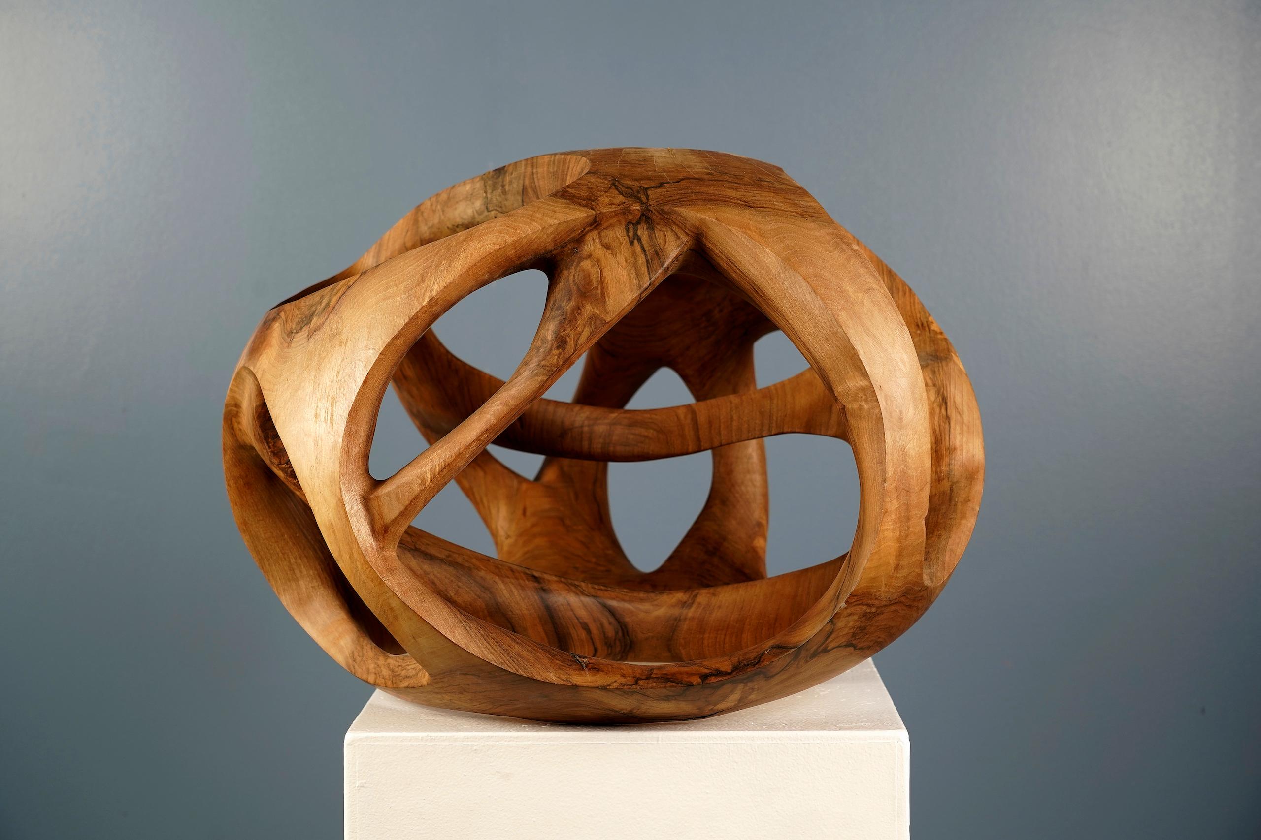 Singularity II is a wood sculpture (walnut) by Wouter van der Vlugt, dimensions are 42 × 65 × 55 cm (16.5 × 25.6 × 21.7 in). 
It is a unique signed piece and it comes with a certificate of authenticity signed by the artist. 

This sculpture, created