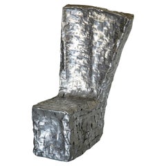 Woven Aluminum Chair by Shlomo Harush, 2006, Signed