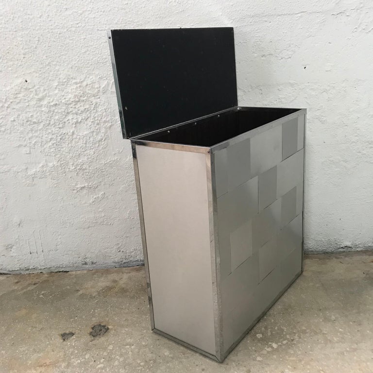 Woven Aluminum Laundry Hamper Chest For Sale at 1stDibs aluminum