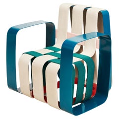 Woven Armchair With Armrests by Max Lipsey