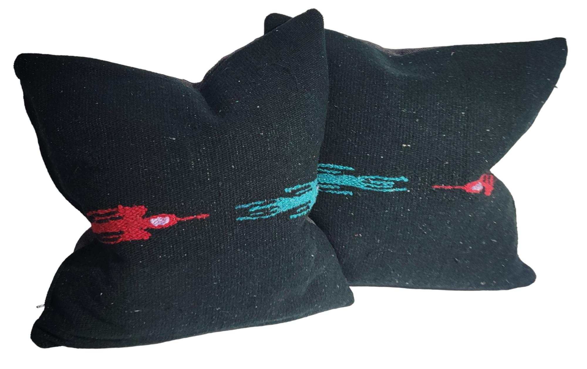 woven birds in Flight Pillows