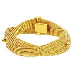 Woven Braided Mesh 18K Bracelet