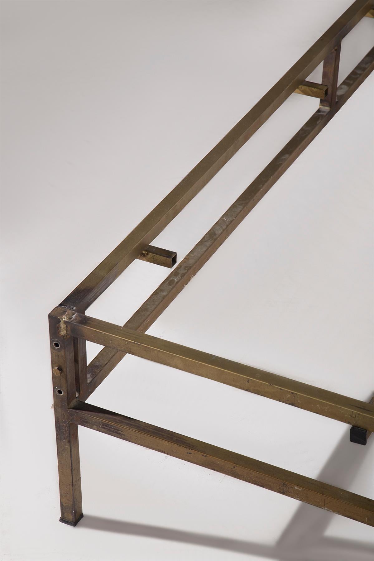Woven brass headboard by Luciano Frigerio In Good Condition In Milano, IT