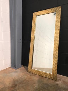 Woven Brass Mirror by Chapman Dated 1978