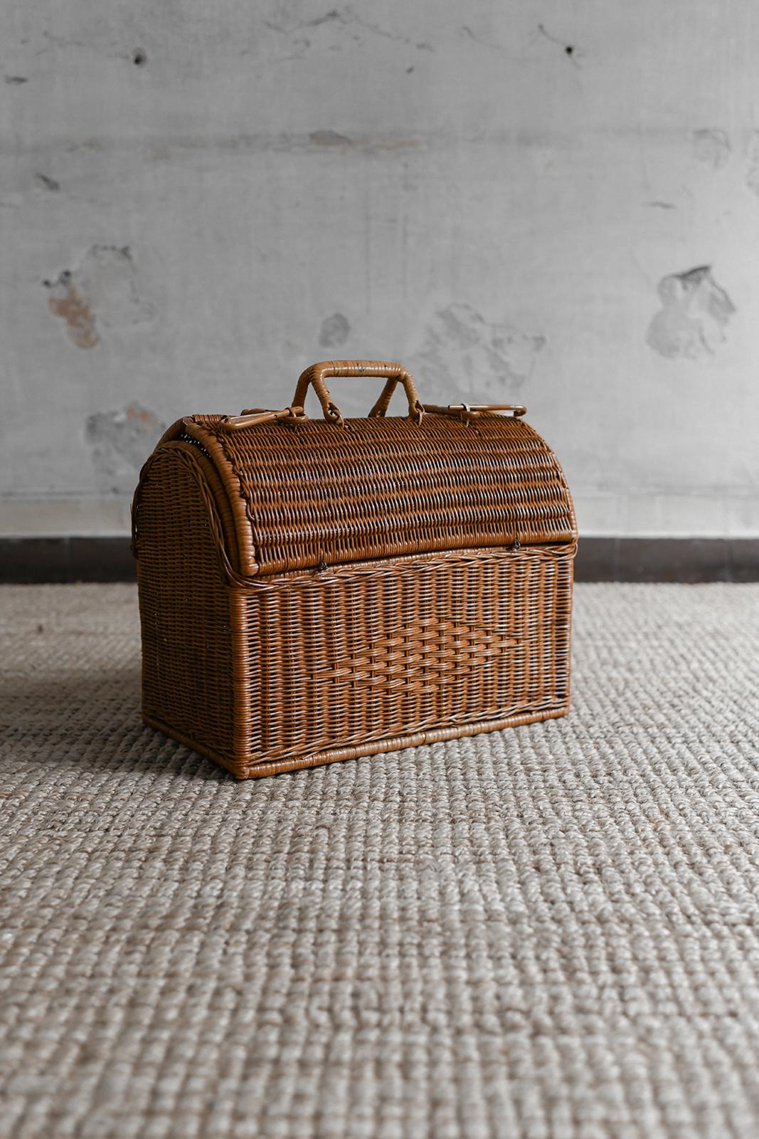 Woven Cane Basket With Double Top Opening And Handles
Product Details
Dimensions: 42 W x 34 H x 27 D cm