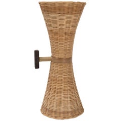 Woven Cane Sconce by Gabriela Valenzuela-Hirsch