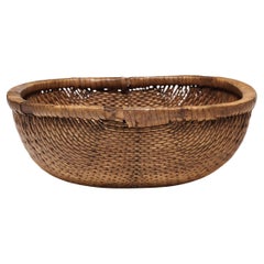 Cesta de grano china tejida