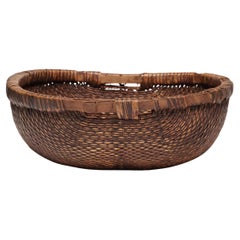 Cesta de grano china tejida