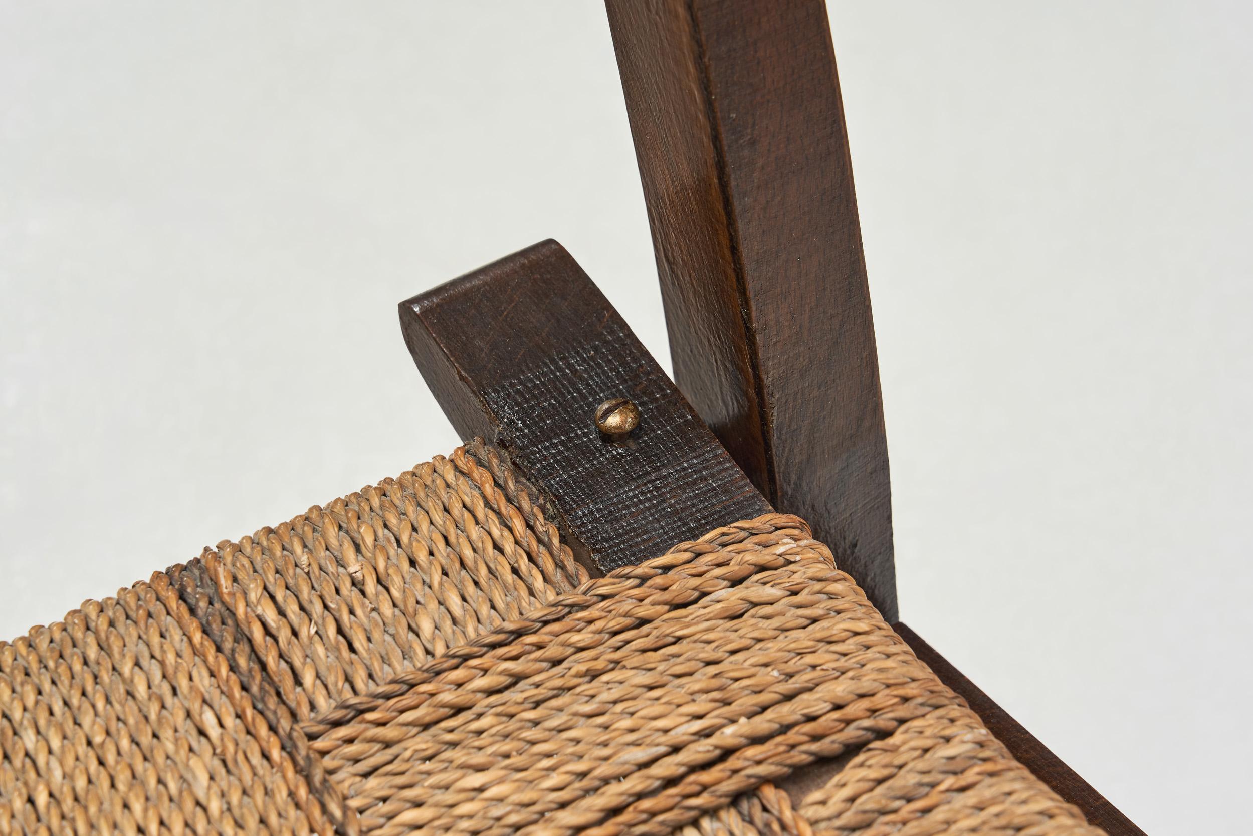 Woven Cord Chairs in the Manner of Erich Dieckmann, Germany circa 1950s 6
