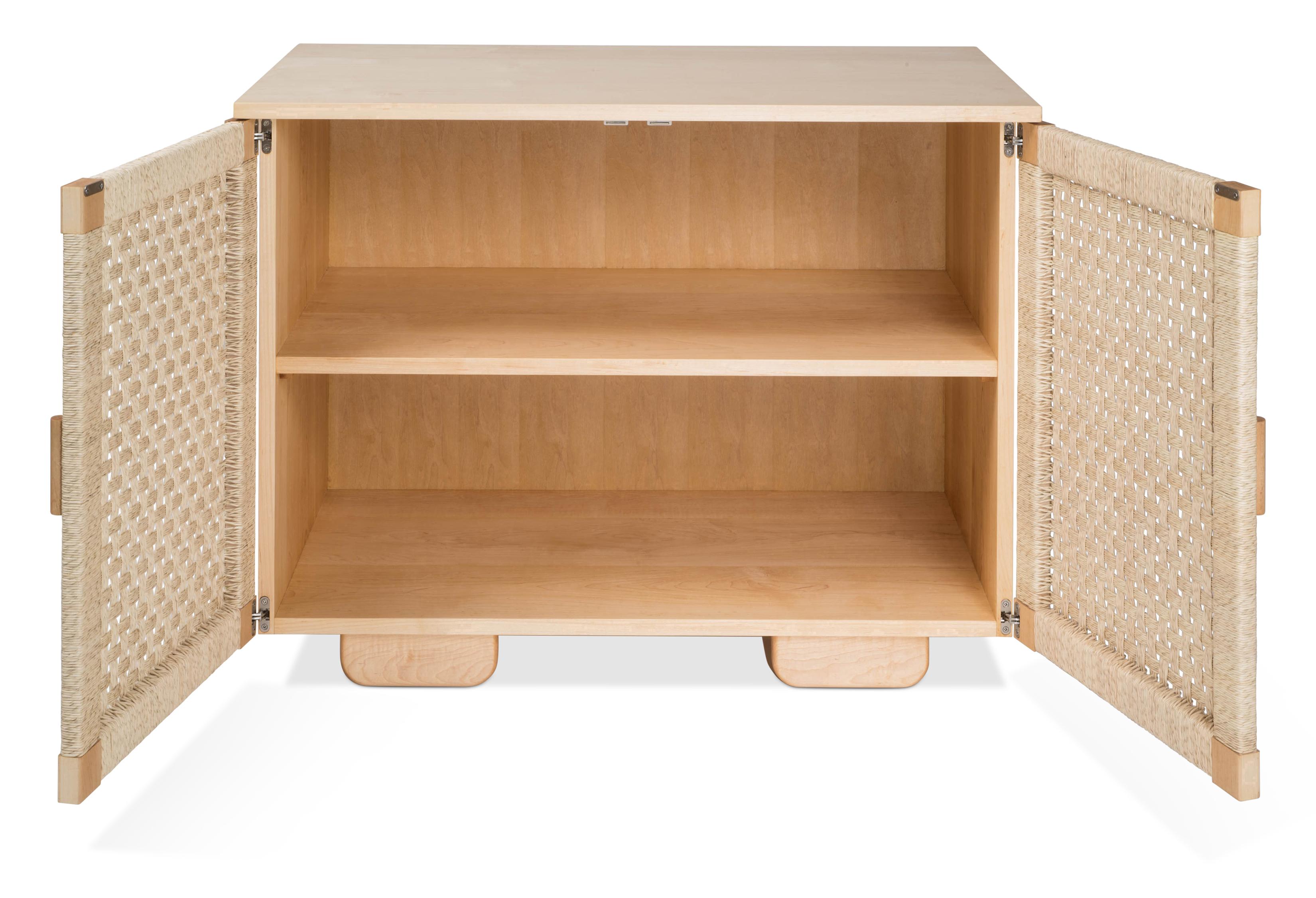 Credenza con ante in corda di palma intrecciata a mano di Michael van Beuren da LUTECA In condizioni Nuovo in vendita a New York, NY