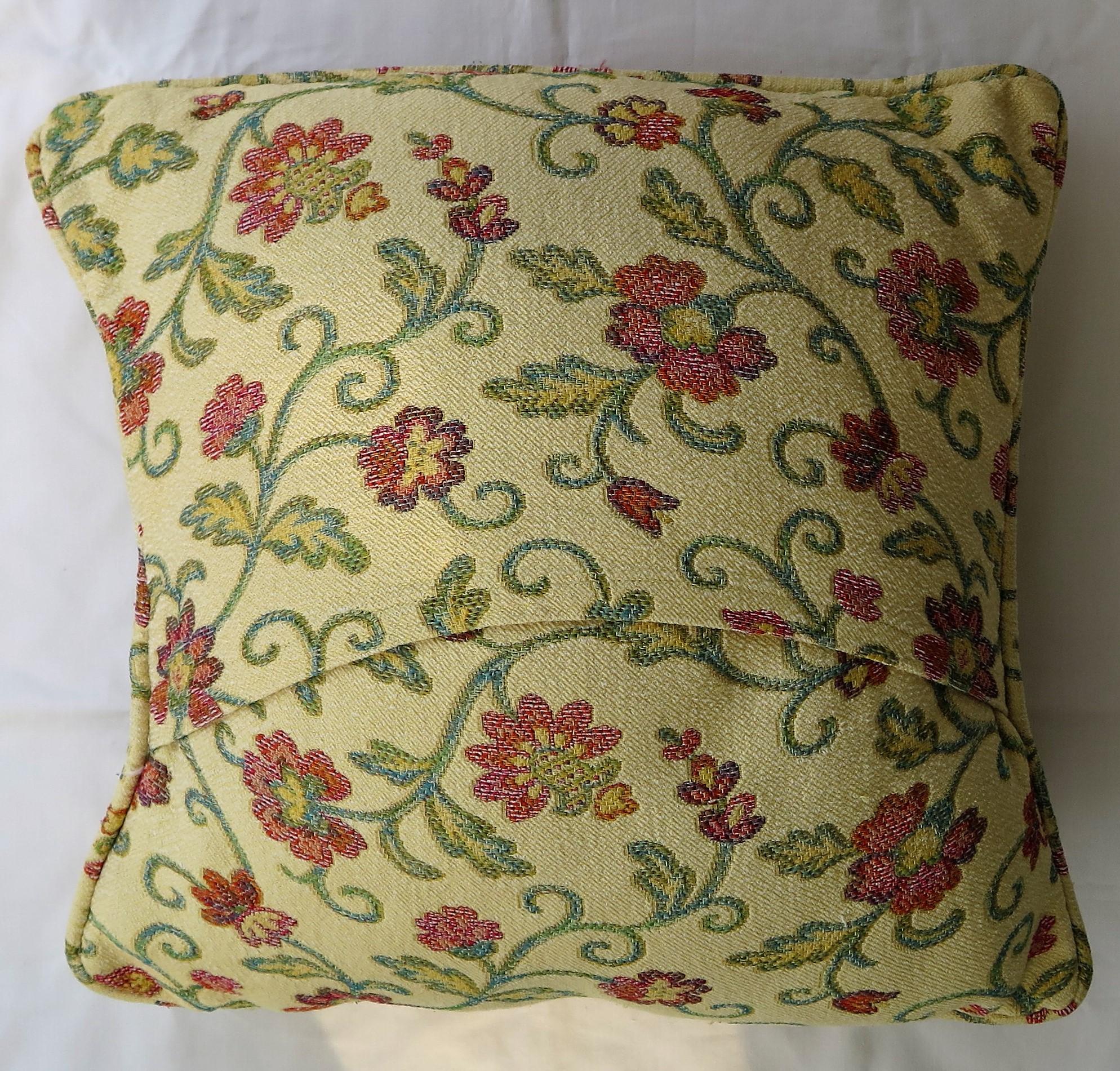 Woven Cushion or Pillow in Art Nouveau Floral Vine Style, 20th Century For Sale 4