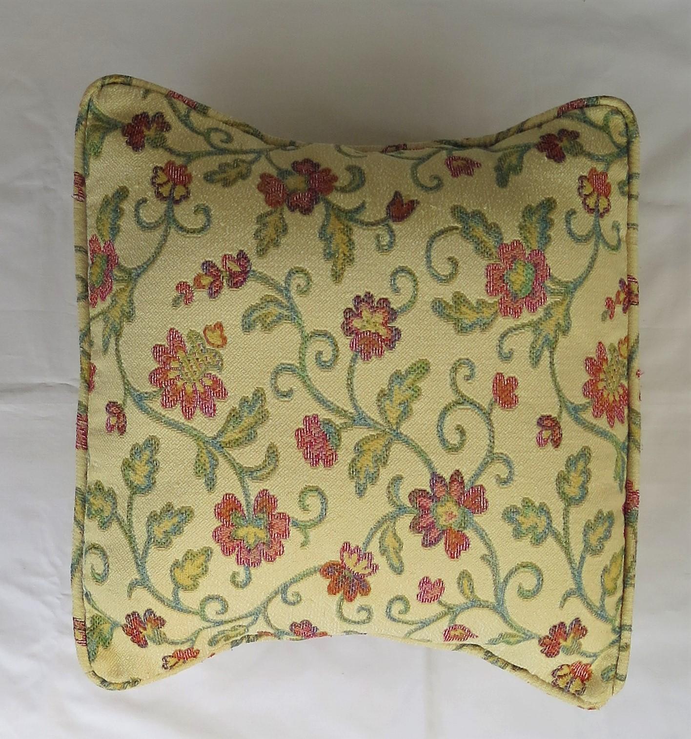 Woven Cushion or Pillow in Art Nouveau Floral Vine Style, 20th Century In Good Condition For Sale In Lincoln, Lincolnshire