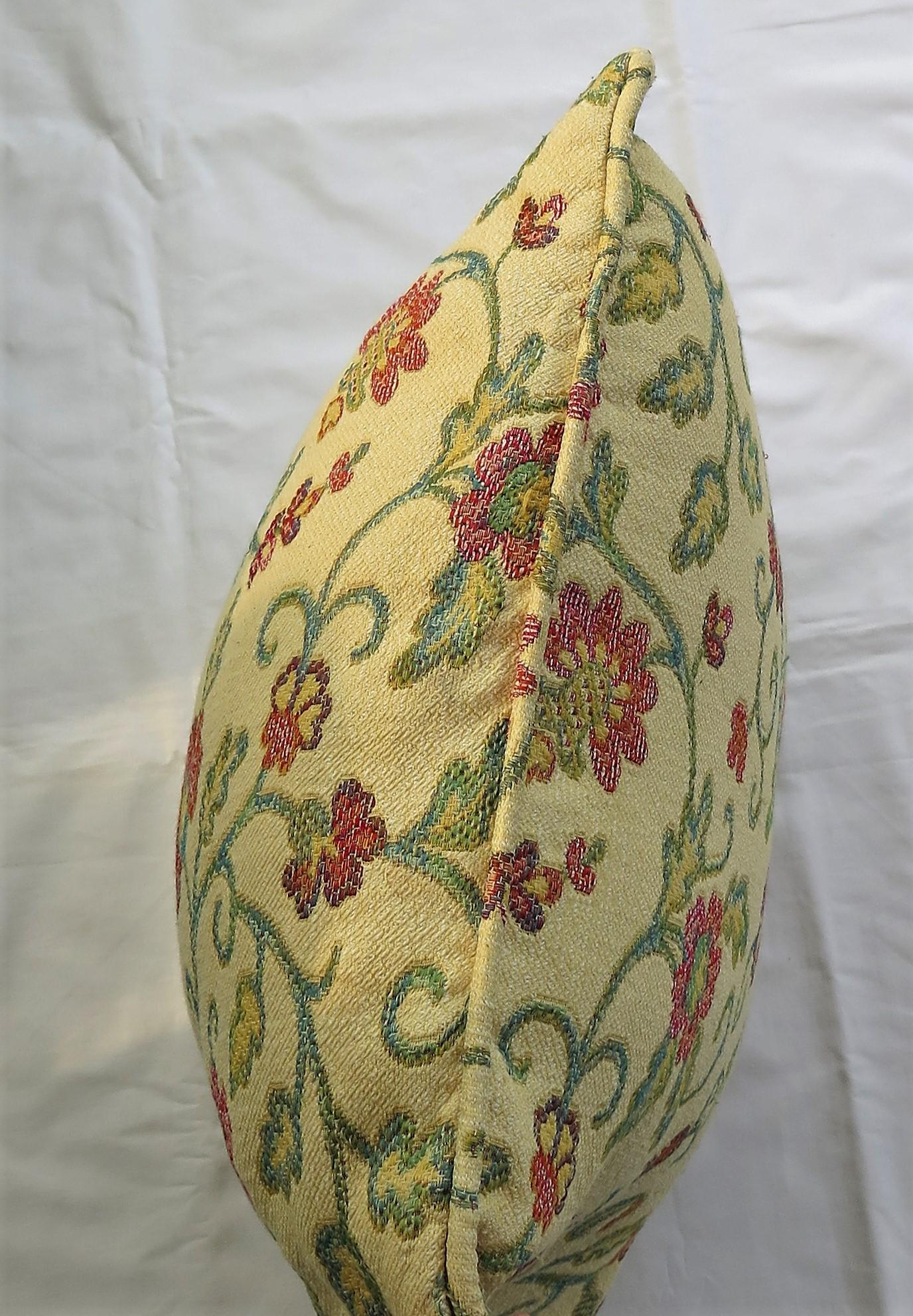 Woven Cushion or Pillow in Art Nouveau Floral Vine Style, 20th Century ...