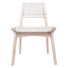 Chaise danoise tissée, frêne blanc piqué, bois de feuillus, sur mesure, pour salle à manger