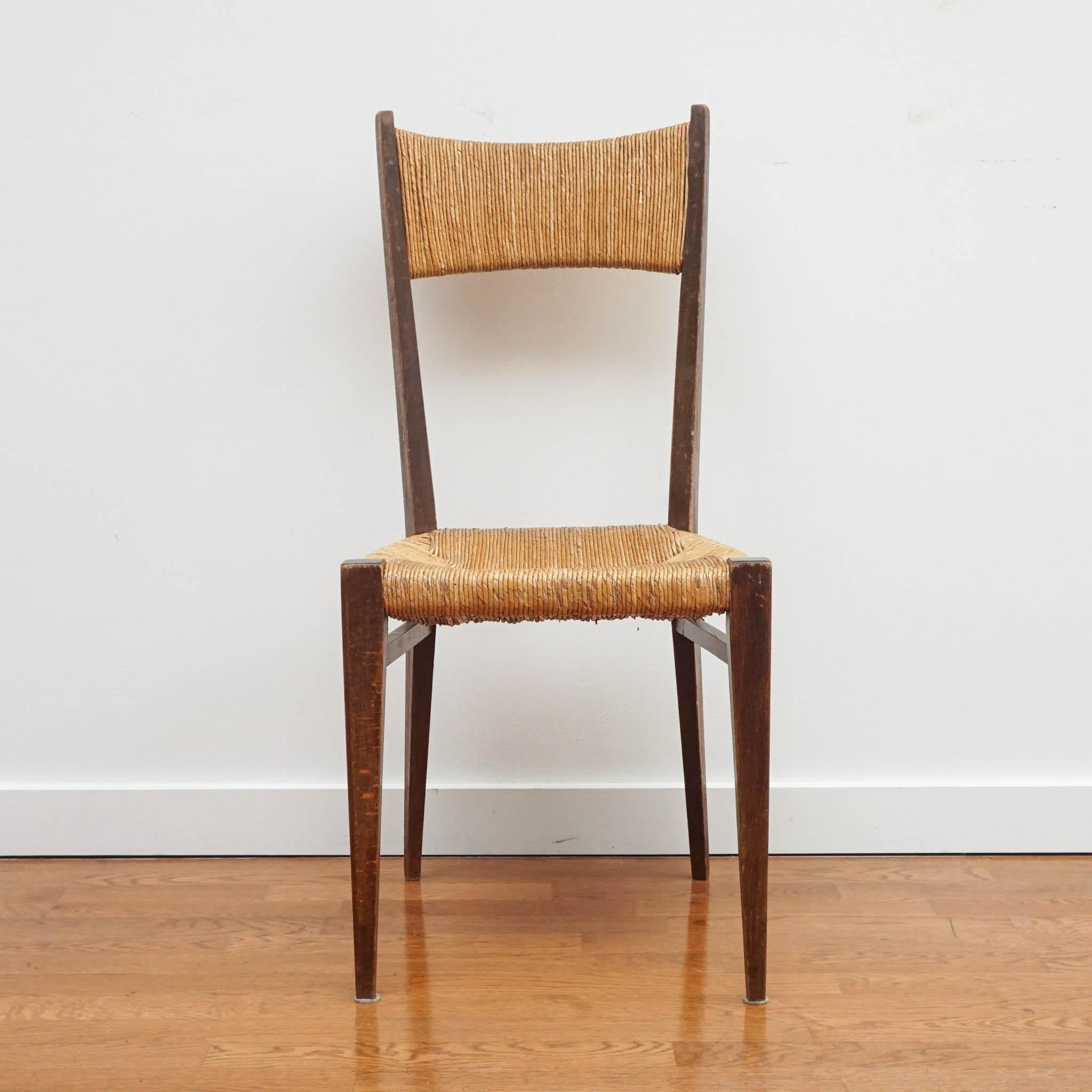 Mid-Century Modern Woven Dining Chairs For Sale
