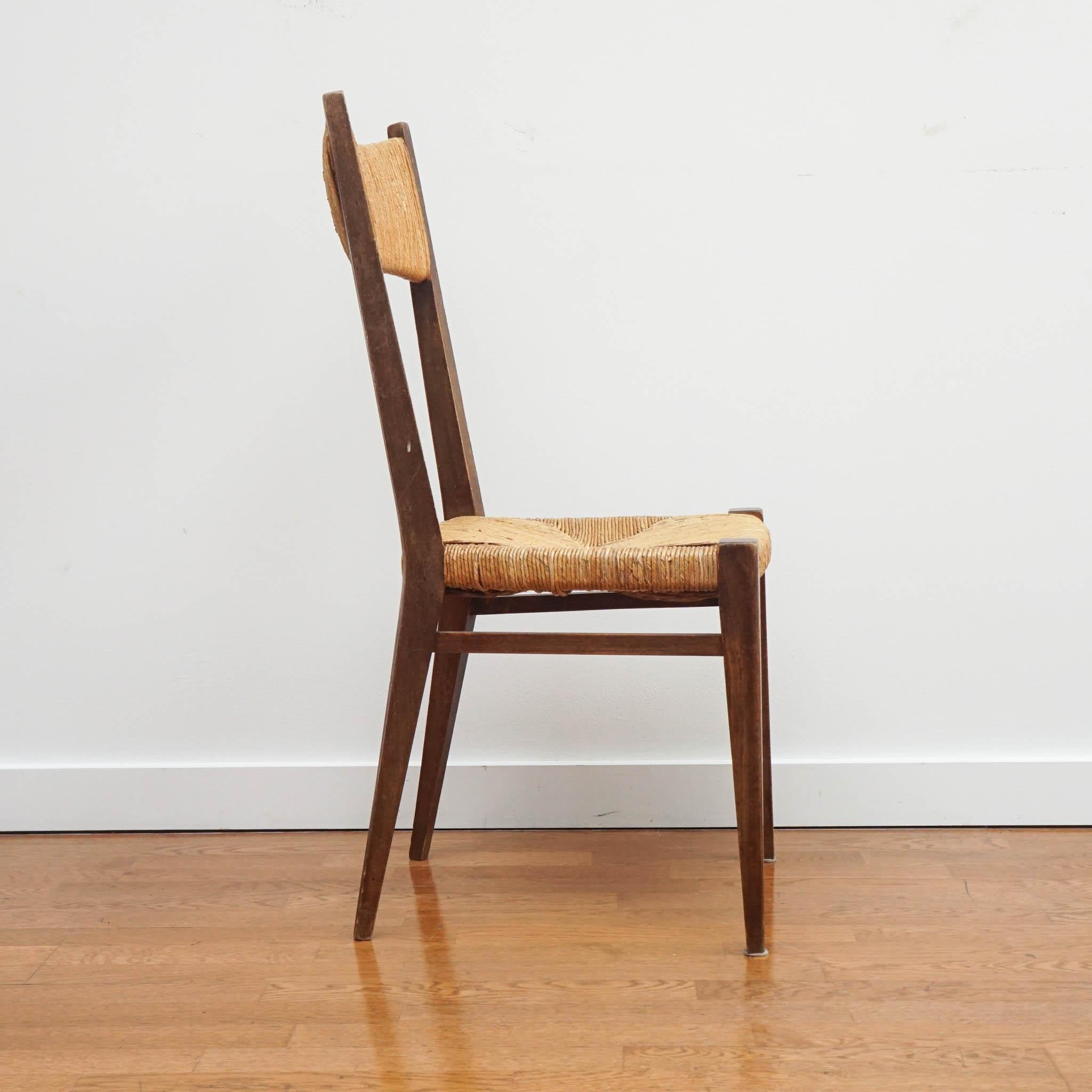 Woven Dining Chairs In Good Condition For Sale In Hudson, NY