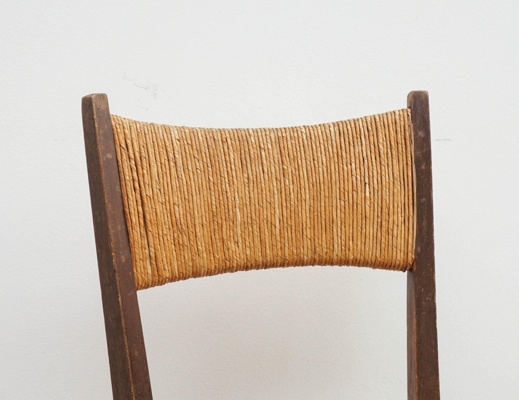 Straw Woven Dining Chairs For Sale