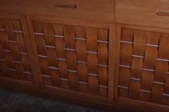 Woven Front Cabinet by Edward Wormley for Dunbar
