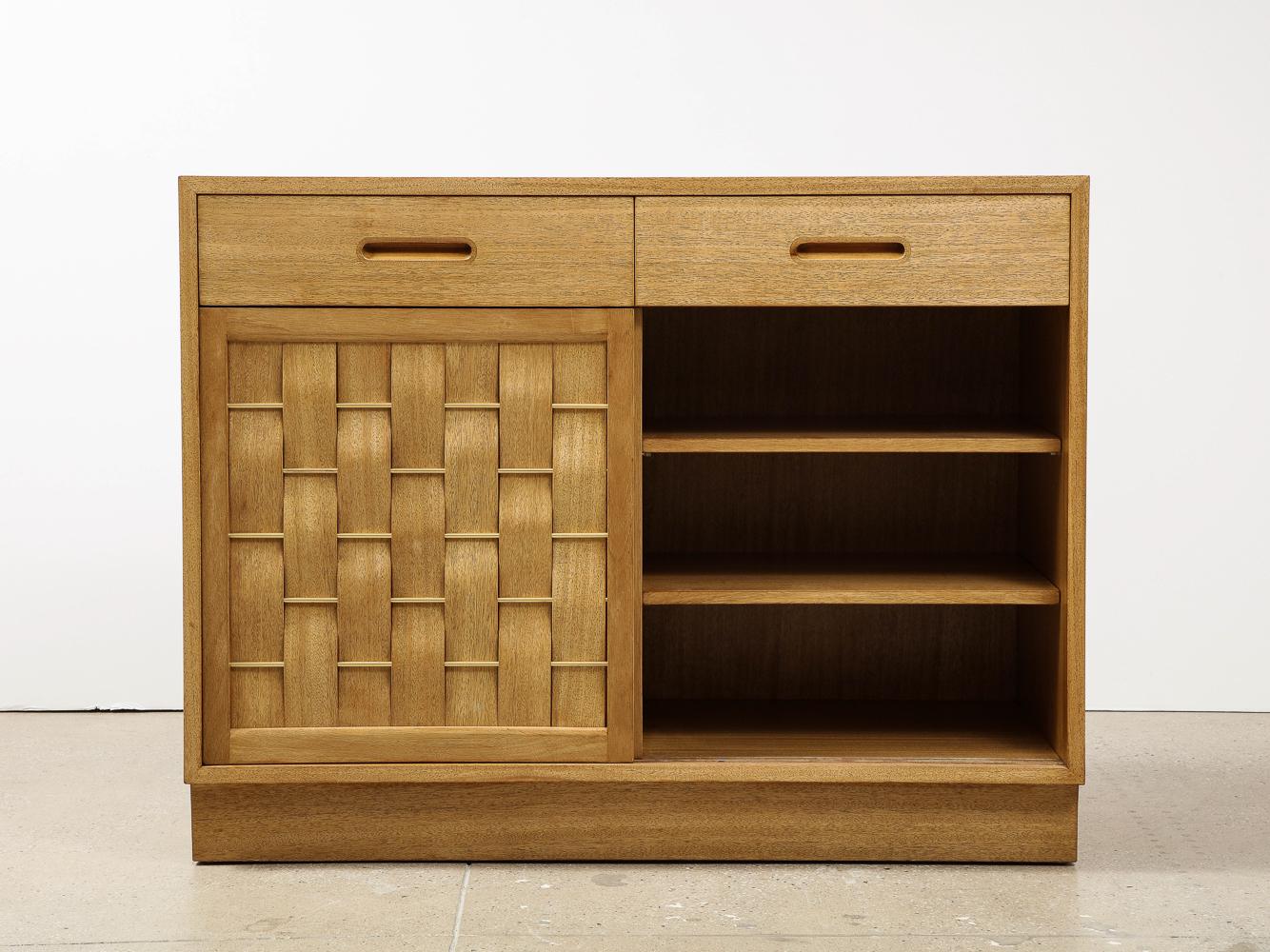American Woven Front Cabinet by Edward Wormley