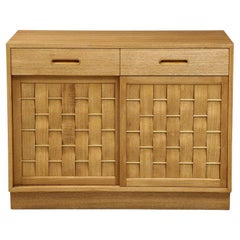 Woven Front Cabinet by Edward Wormley