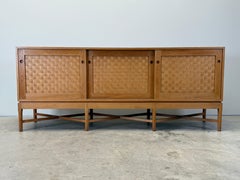 Woven Front Oak Cabinet by Ilse Rix