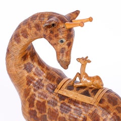 Woven Giraffe Wicker Box