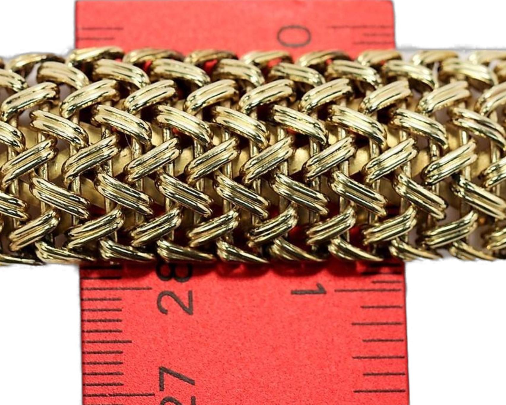 Woven Gold Bombe Bracelet 1