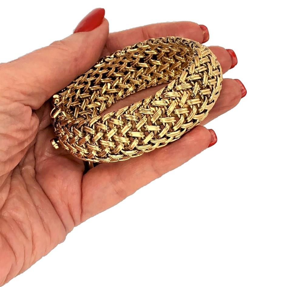 Woven Gold Bombe Bracelet 2