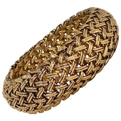Woven Gold Bombe Bracelet