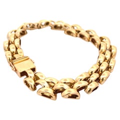 Woven Gold Link Bracelet